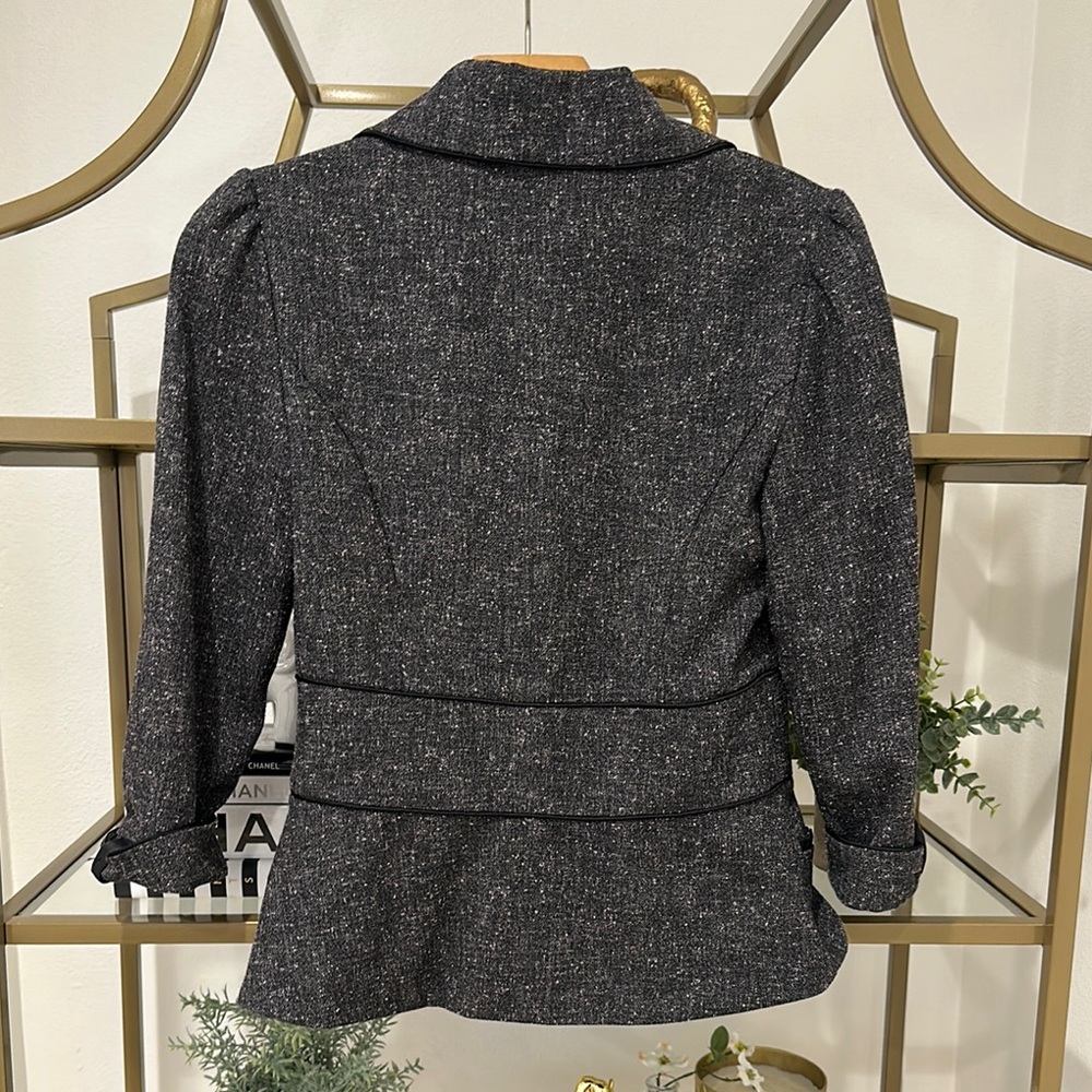Tweed Lace Trim Blazer - Picture 9 of 11